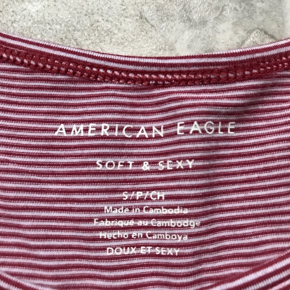 AE striped short sleeve NWOT - Picture 2 of 5